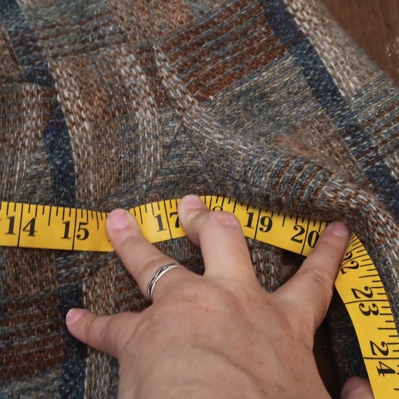 Ruty Plaid Wool-Blend Jacket with Faux Fur Trim Women's Size 6 - Picture 7 of 11